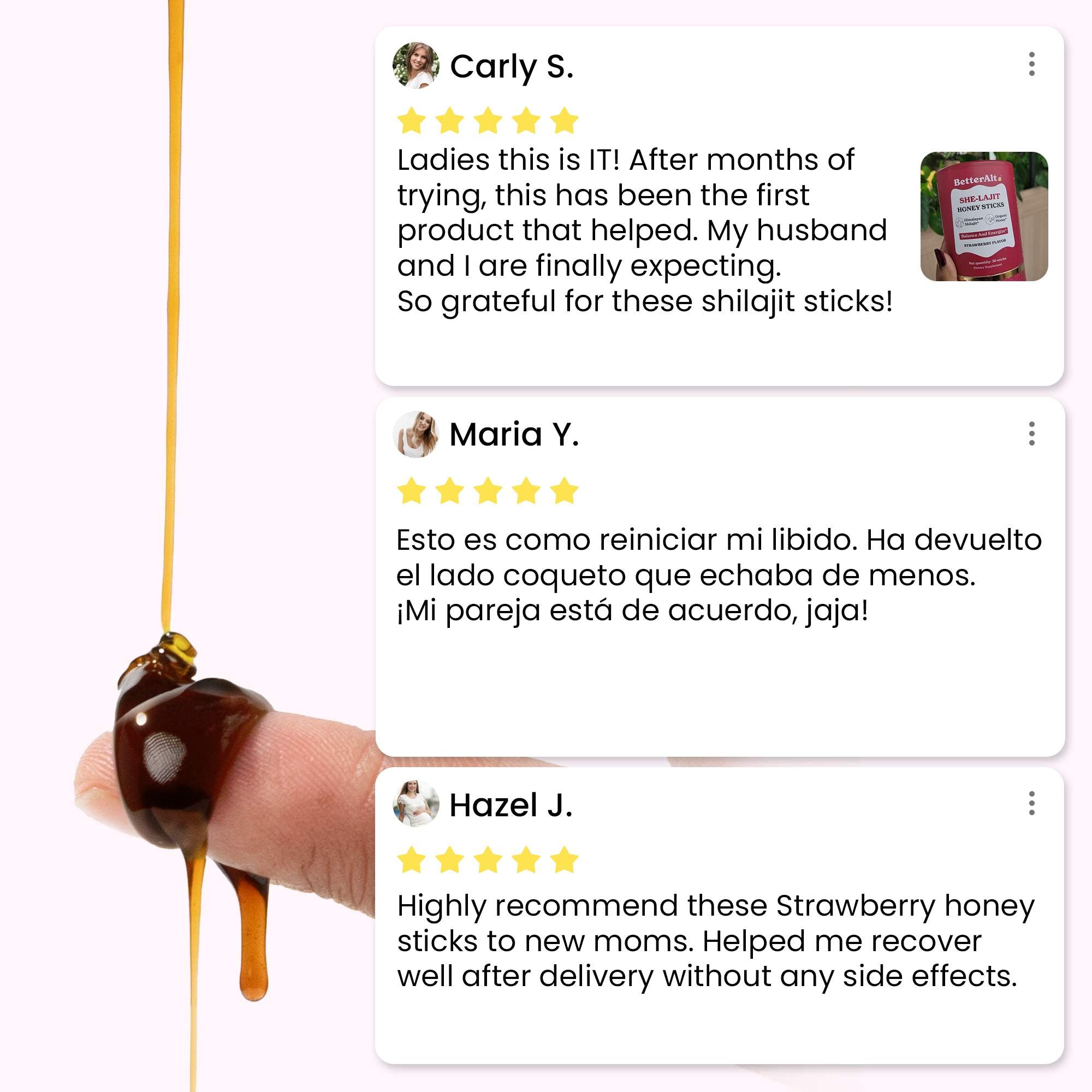 SHE-LAJIT Honey Sticks